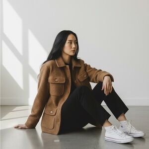 J. Crew Brown Teddy Jacket